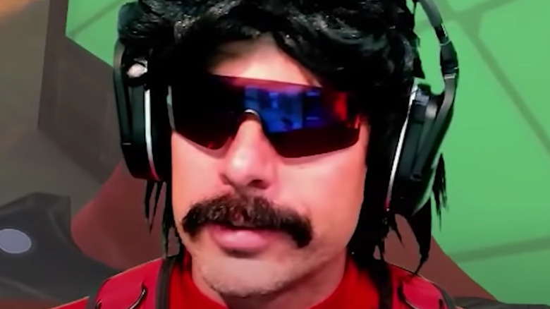 Dr Disrespect smirks