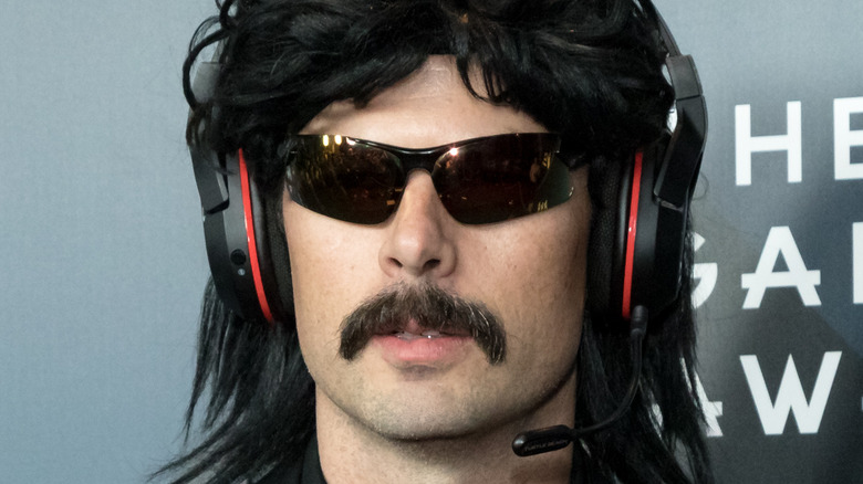 Dr Disrespect face close up