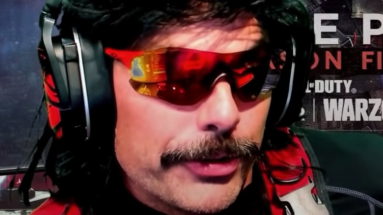 Dr Disrespect face close up