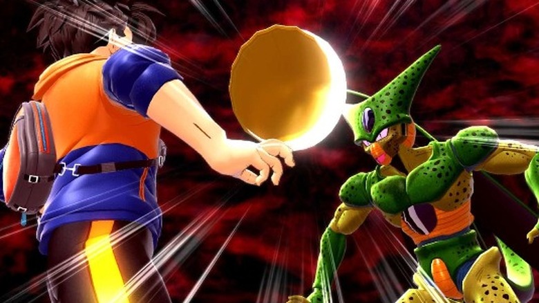 Dragon Ball the Breakers Cell and character face off