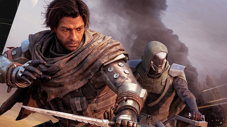 House Atreides soldiers ready their knives in Dune: Awakening