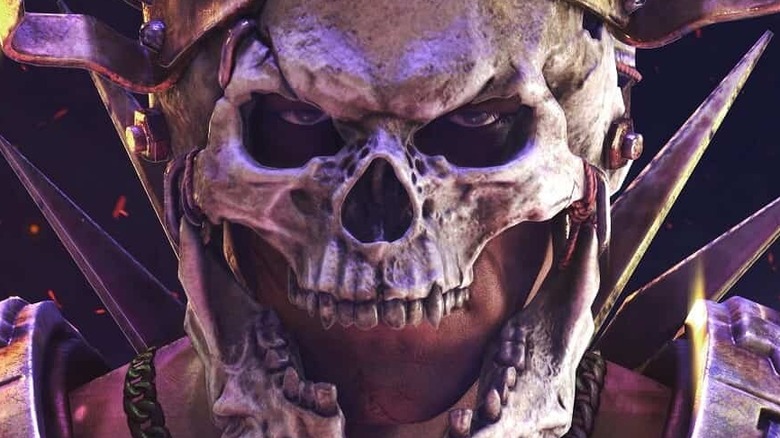 Dying Light 2 character skull helmet