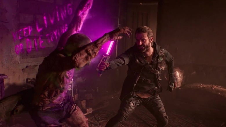 dying light 2 father fighting infected UV lamp