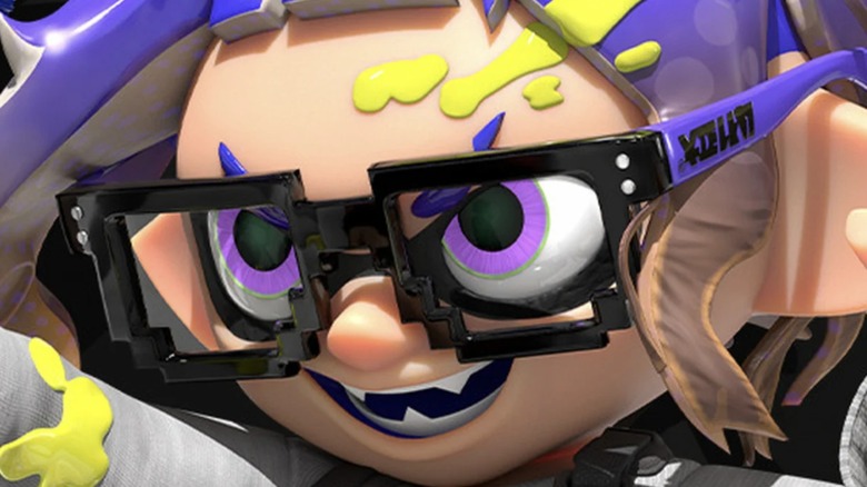 Splatoon character in glasses