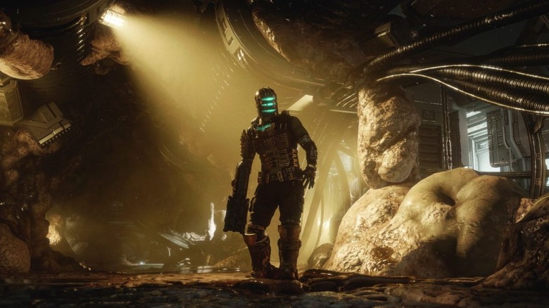 Dead Space Isaac walking in dark
