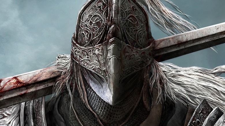 tarnished helmet sword
