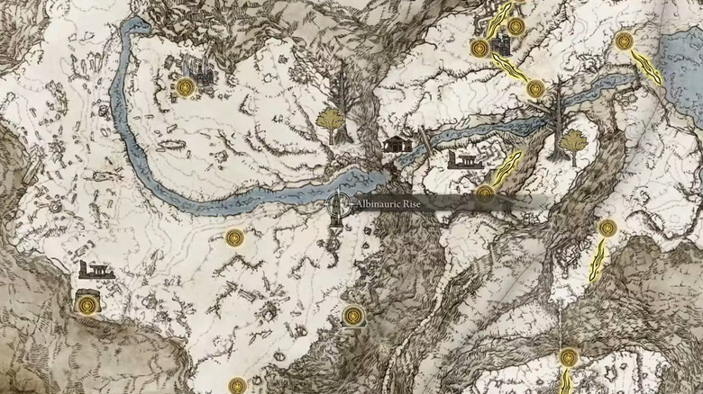 map of albinauric rise