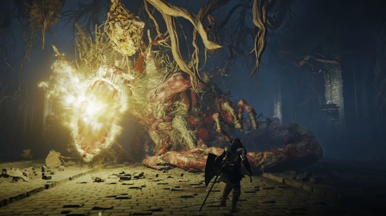 Player fighting Ulcerated Tree Spirit