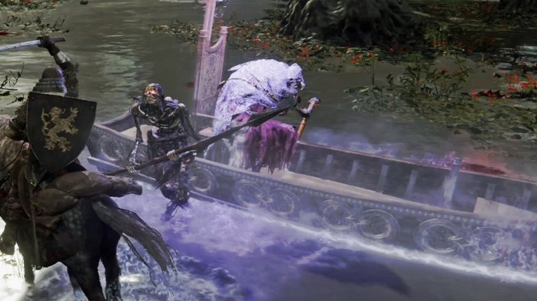 Player fighting the Tibia Mariner