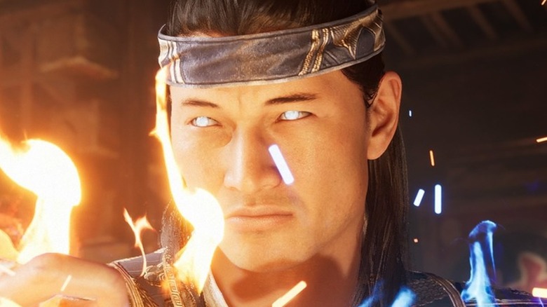 Liu Kang with glowing eyes