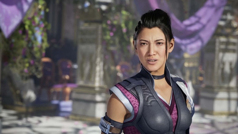 Li Mei standing outside