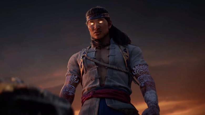 Liu Kang with flaming eyes