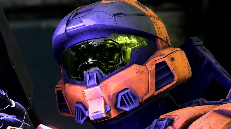 Spartan purple orange armor