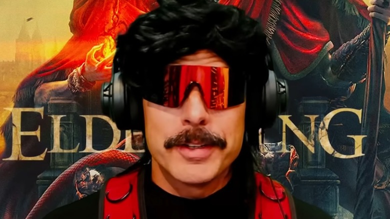 Dr Disrespect talking to camera
