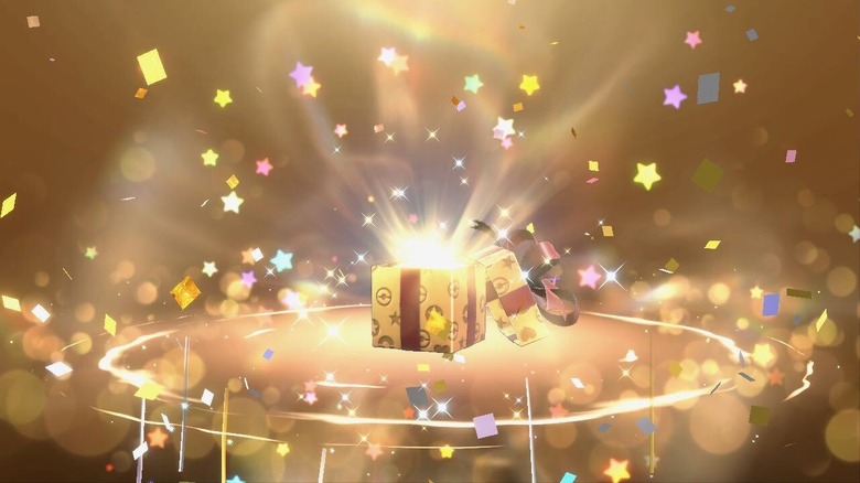 Mystery Gift opening in Pokémon Scarlet and Violet
