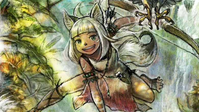 Octopath Traveler 2 Ochette smiling with bow