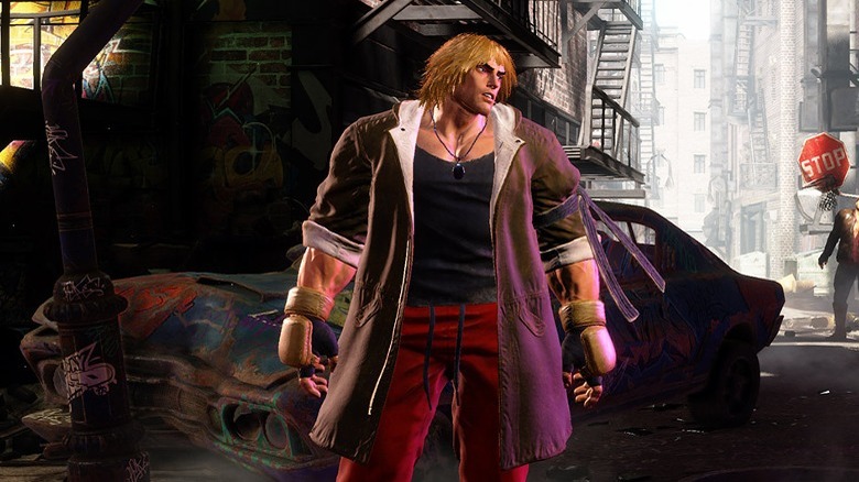 Ken standing in alley