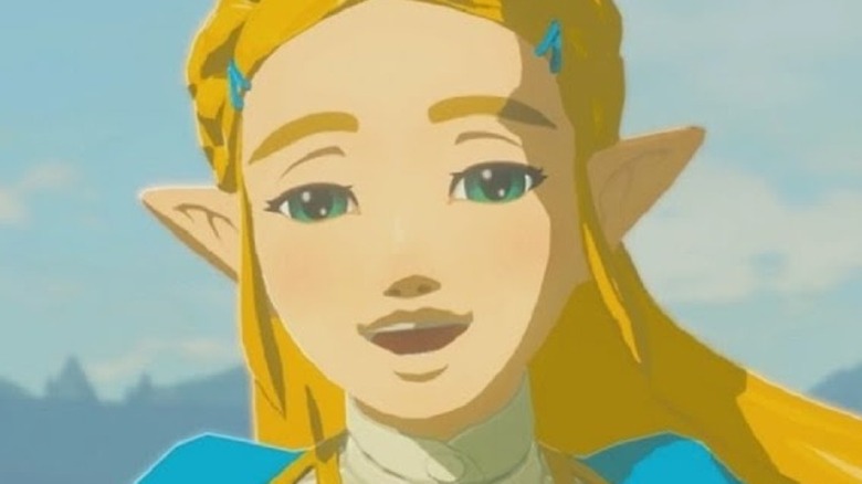 Princess Zelda laughing Breath of the Wild