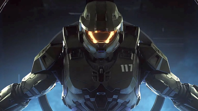 Master Chief armor suspended
