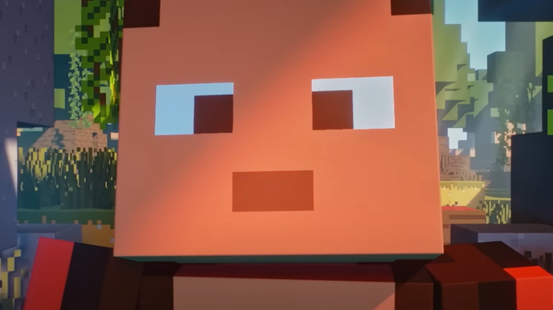 Minecraft avatar facing forward