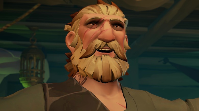 Singing pirate in Sea of Thieves