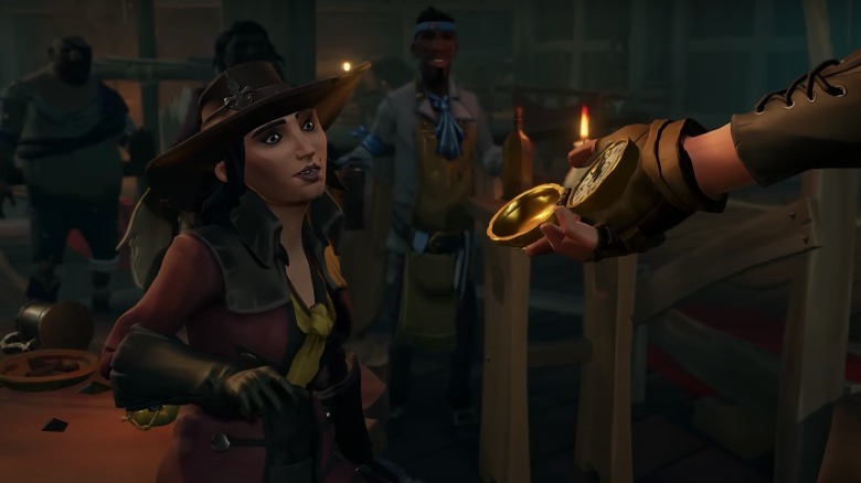 pirate reaching for watch