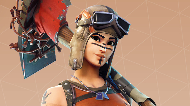 Fortnite: Battle Royale character with a pickaxe