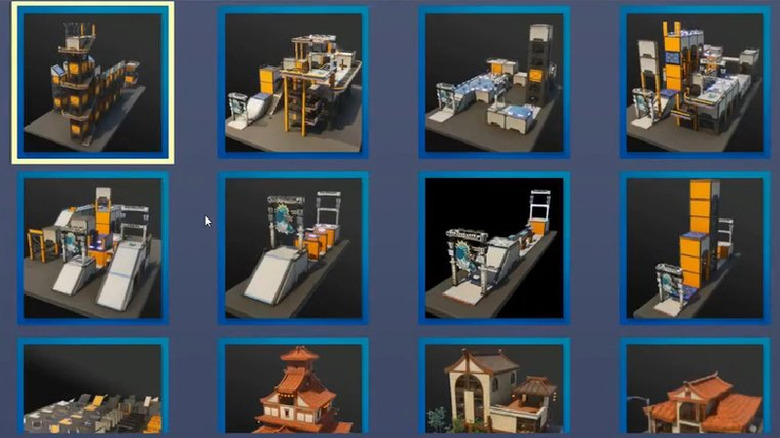 Fortnite Creative Mode prefab menu