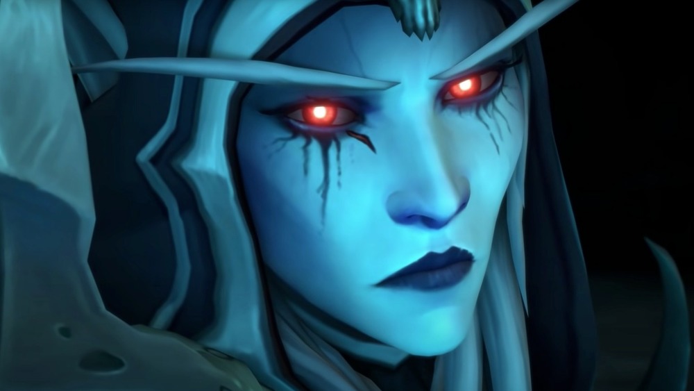 Sylvanas looking serious