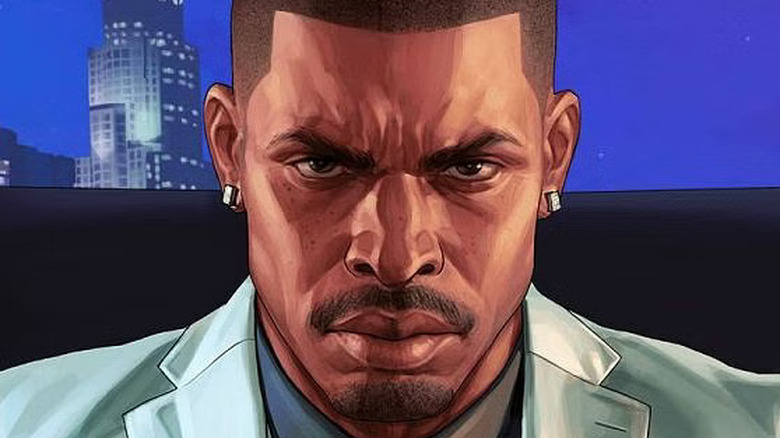 GTA Online businessman close up