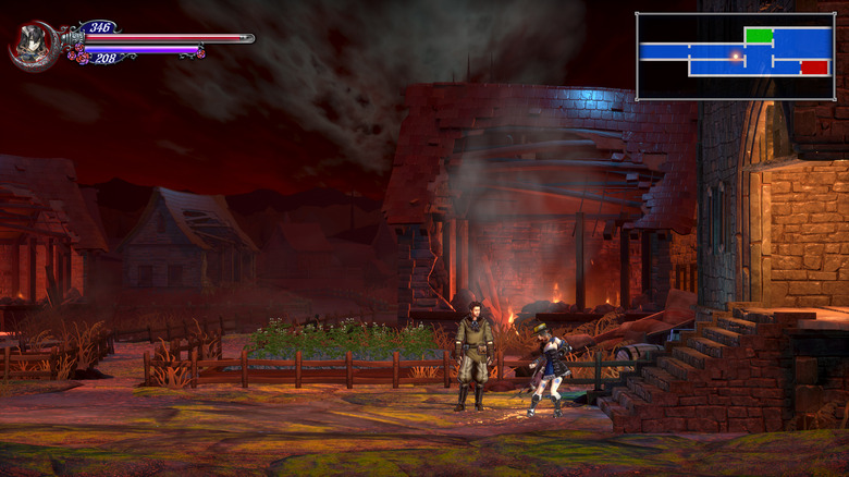 Bloodstained farmer