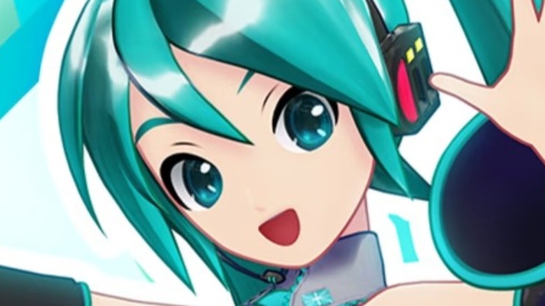 Hatsune Miku waving