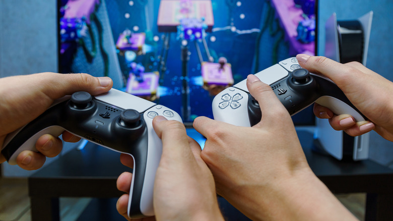 Two bros playing PS5