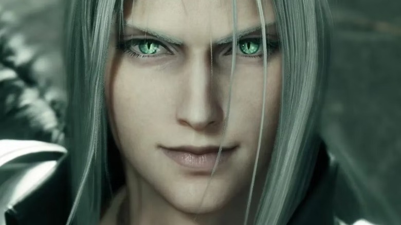 Sephiroth surrounded by flame