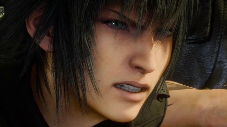 Noctis scowling