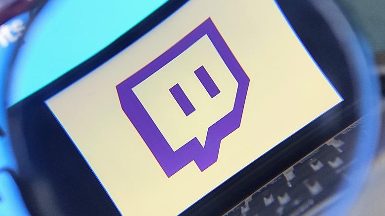 Twitch logo magnified