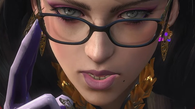 Bayonetta fixes glasses