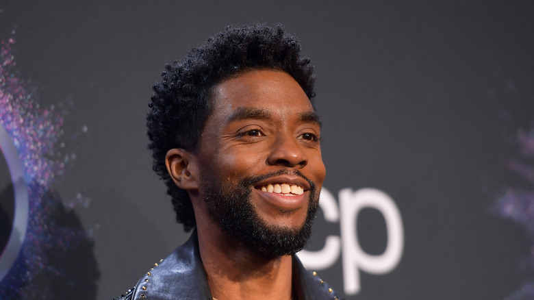 Chadwick Boseman at event