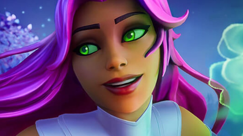 Starfire smiling