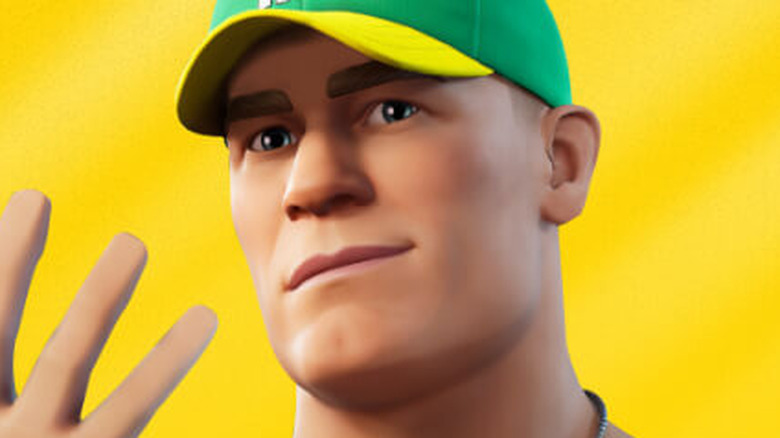 John Cena wearing hat