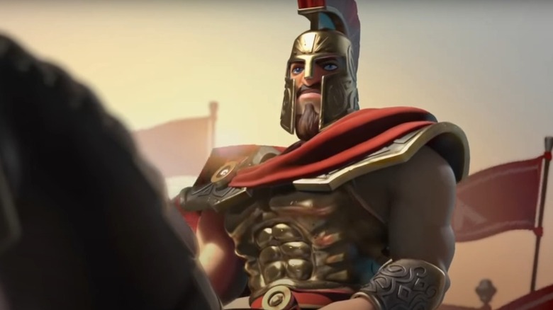 Roman centurion on horseback
