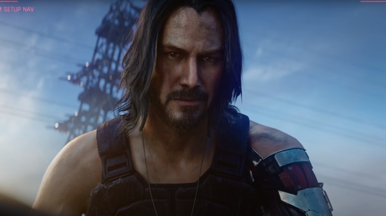 A screenshot from the trailer for Cyberpunk 2077