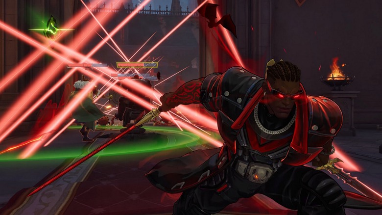 Blade attacking with swords in "Marvel Rivals"