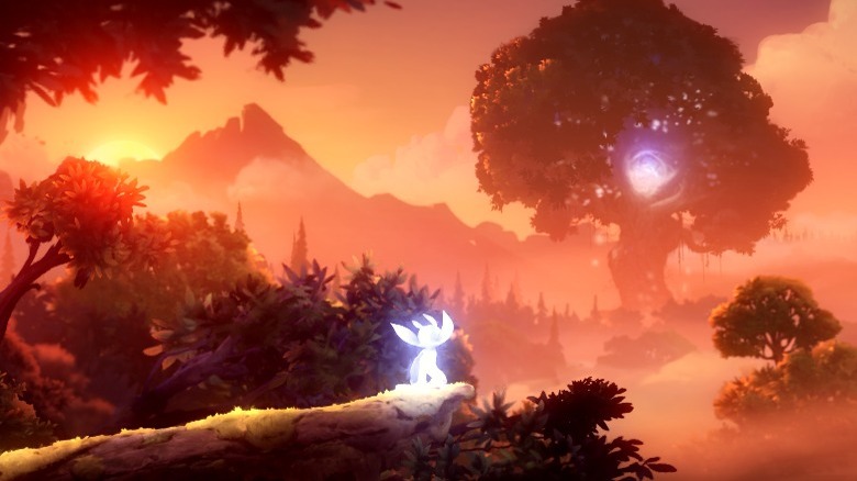 Ori looking towards the Spirit Tree