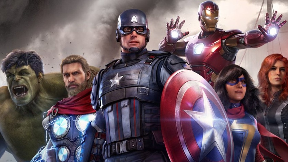 Hulk, Thor, Captain America, Iron Man, Black Widow, Ms. Marvel