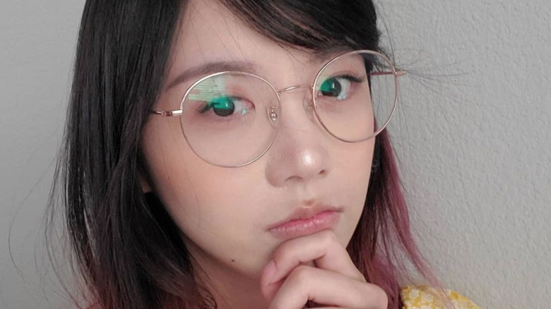 LilyPichu selfie with glasses