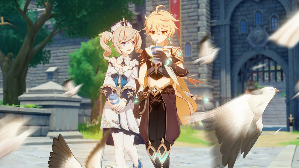 Genshin Impact Barbara and Male Traveler Hangout Event Memory