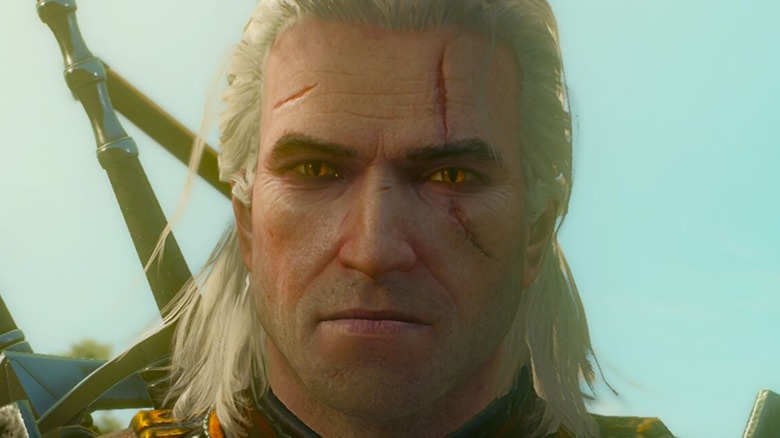 Geralt staring wistfully