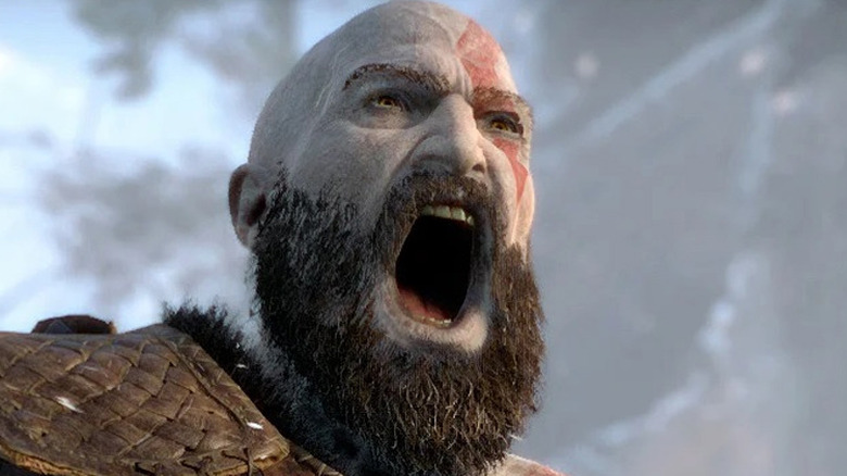 Kratos from God of War Yelling