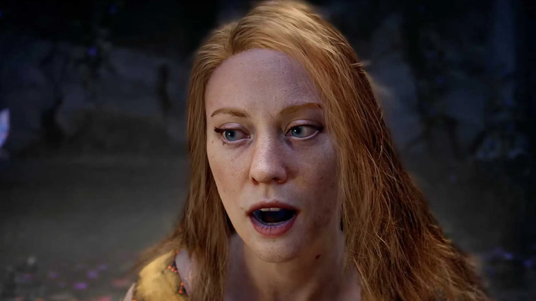 Faye awakens suddenly in God of War Laufey